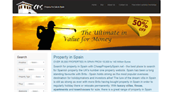 Desktop Screenshot of cheappropertyspain.net